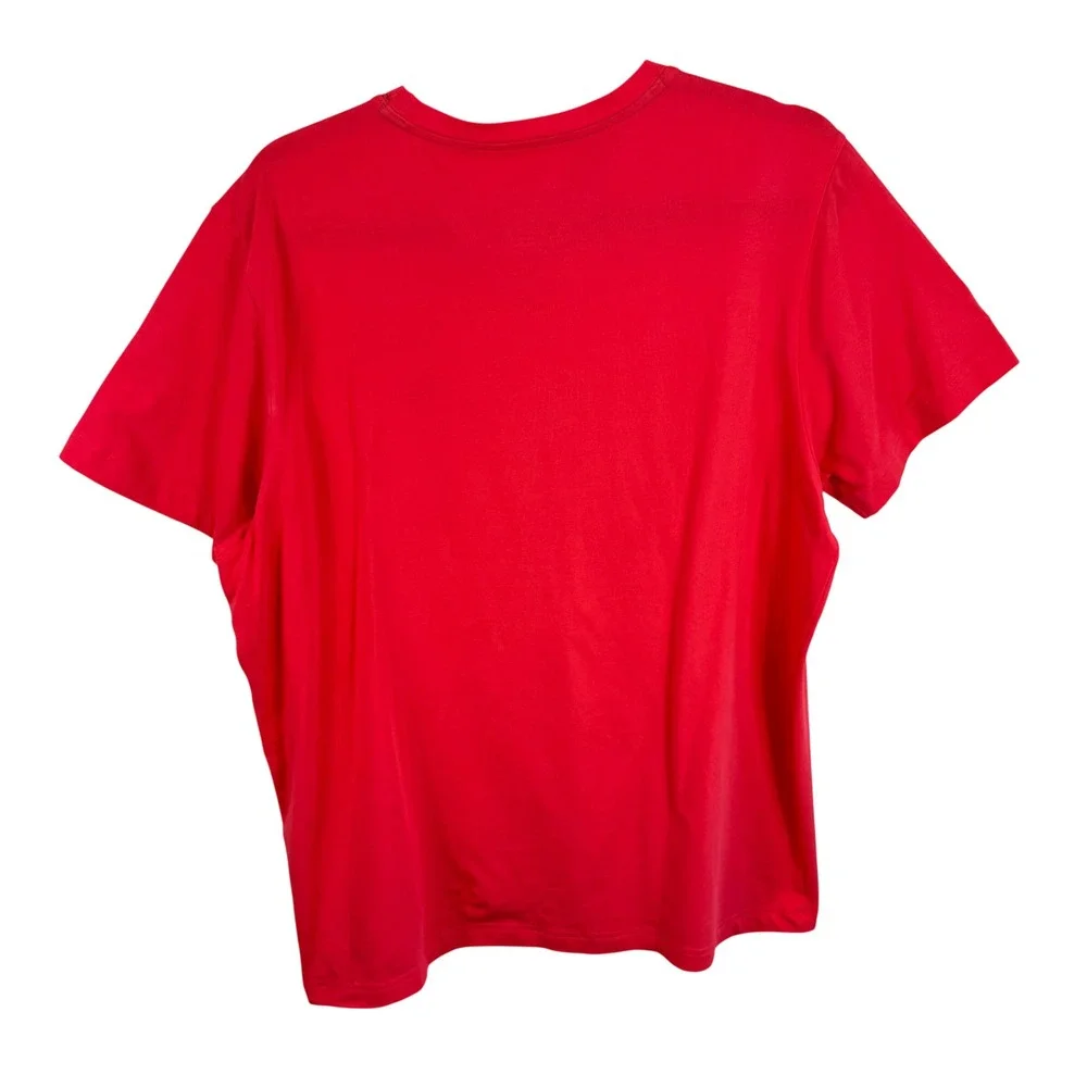 Tommy Bahama Mens Coral Short Sleeve Crew Neck Marlin‎ Logo Cotton T-Shirt Large